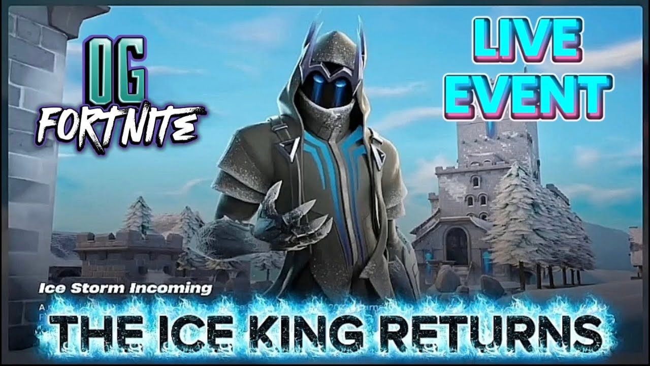 FORTNITE ICE KING LIVE EVENT. OG FORTNITE. 