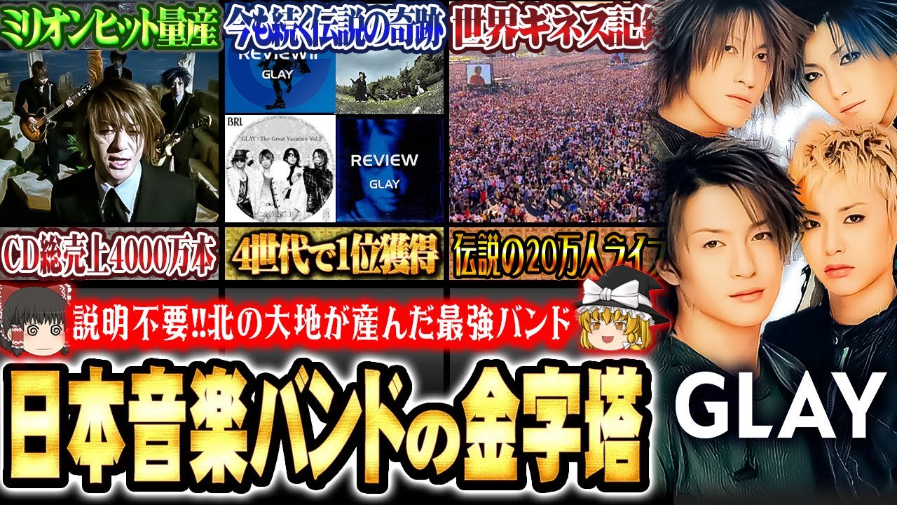 【ゆっくり解説】GLAY  - 日本音楽バンドの金字塔、音楽シーンをリードし続ける4人！