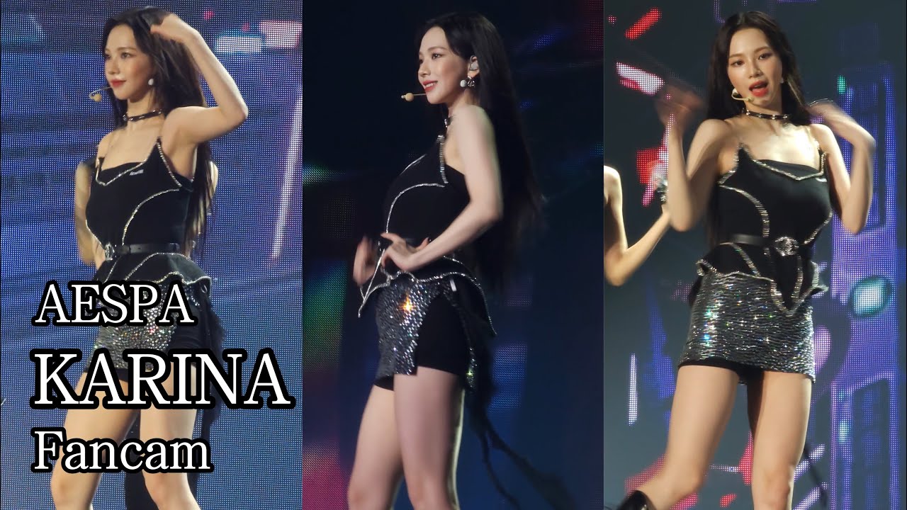 230730 aespa Karina Fancam - Salty & Sweet, Next Level, Black Mamba @2023 Bangkok Concert Day 2