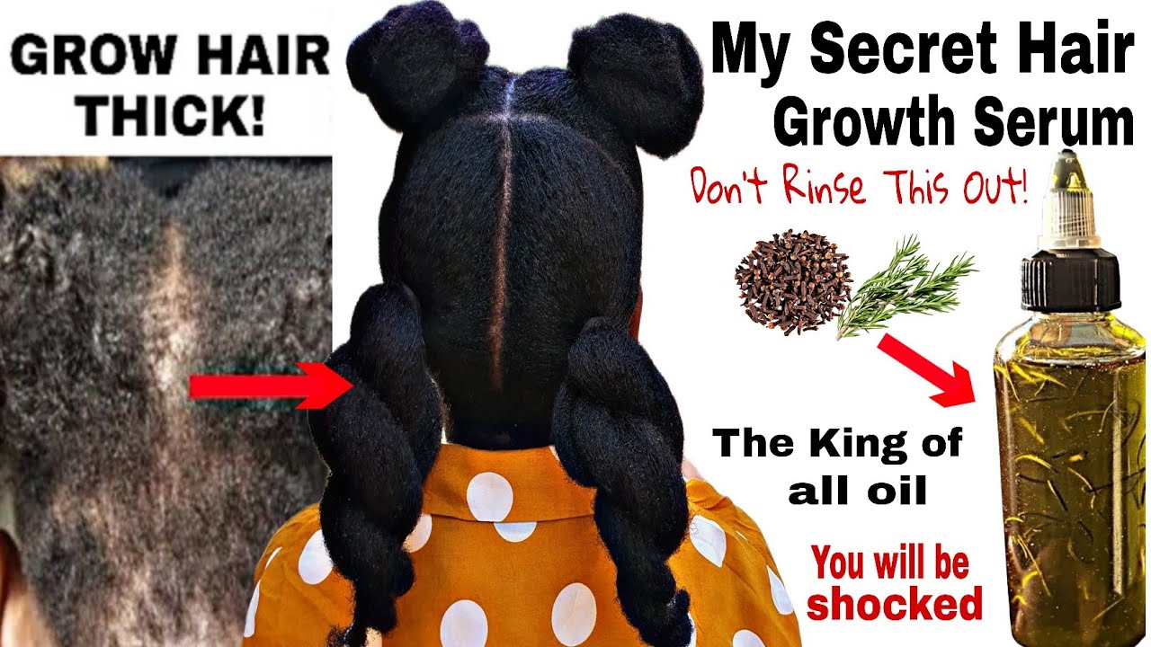 Don't rinse this out!overnight hair growth oil double hair growth with cloves n rosemary #hairgrowth