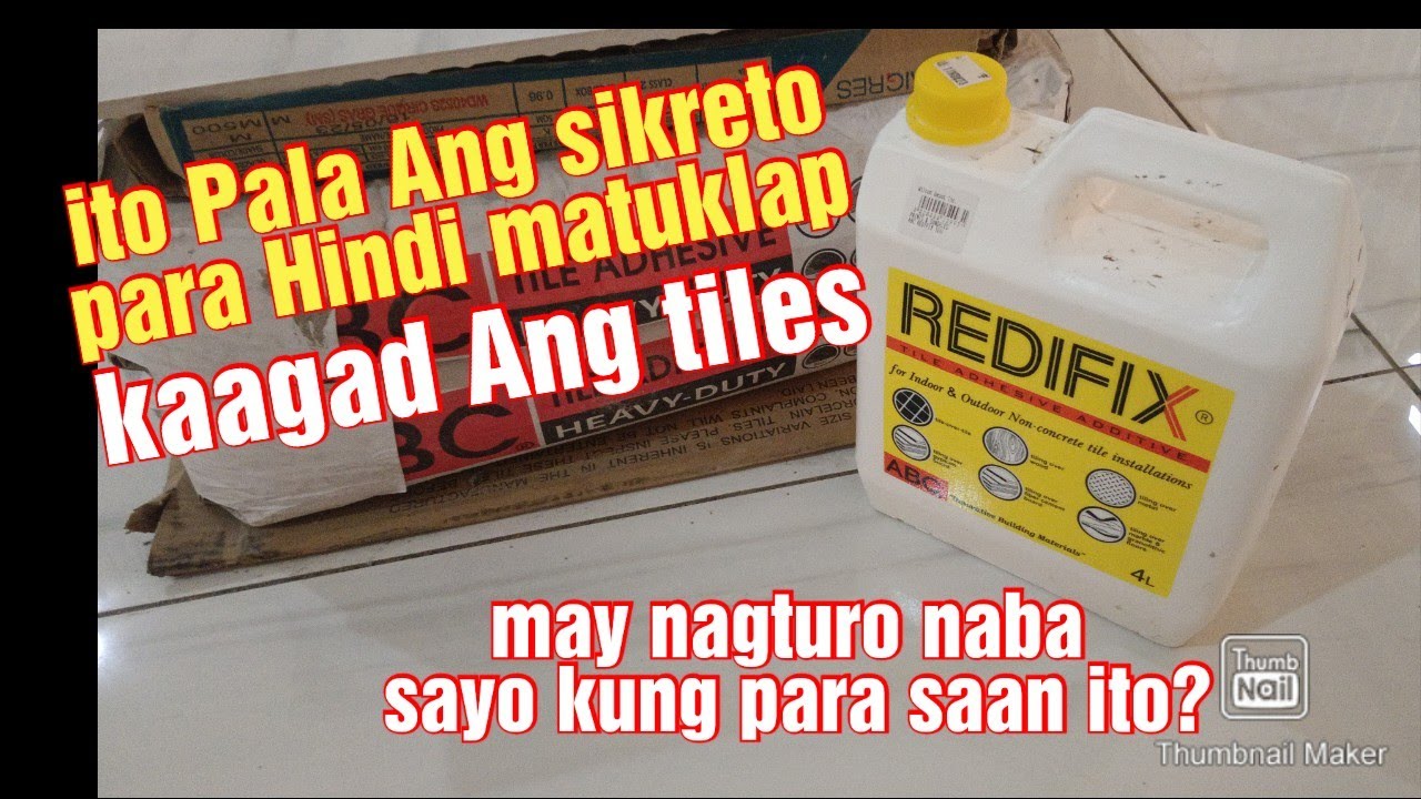Sikreto Ng ibang tile setter bakit Hindi umaangat Ang mga tiles na kinakabit nila# redifix #abc