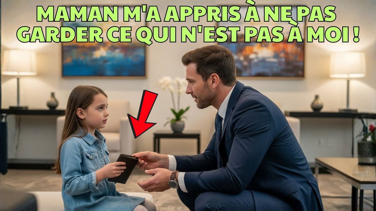 « Maman m'a appris l'honnêteté » — L'honnêteté de la fillette a fait pleurer le PDG.