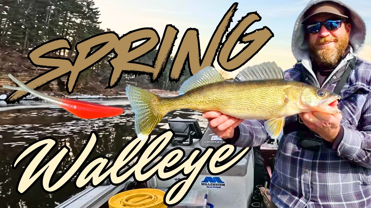 Early Spring Walleye Fishing on a River System