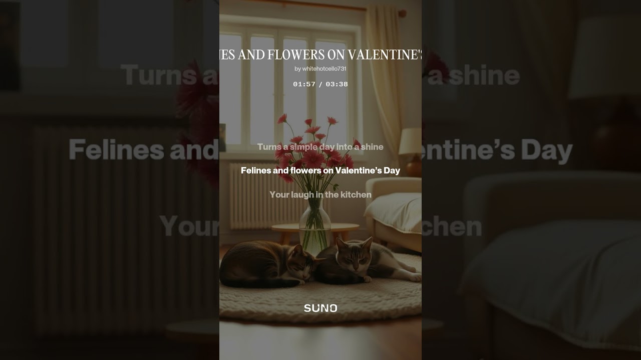 FELINES AND FLOWERS ON VALENTINE'S DAY 97