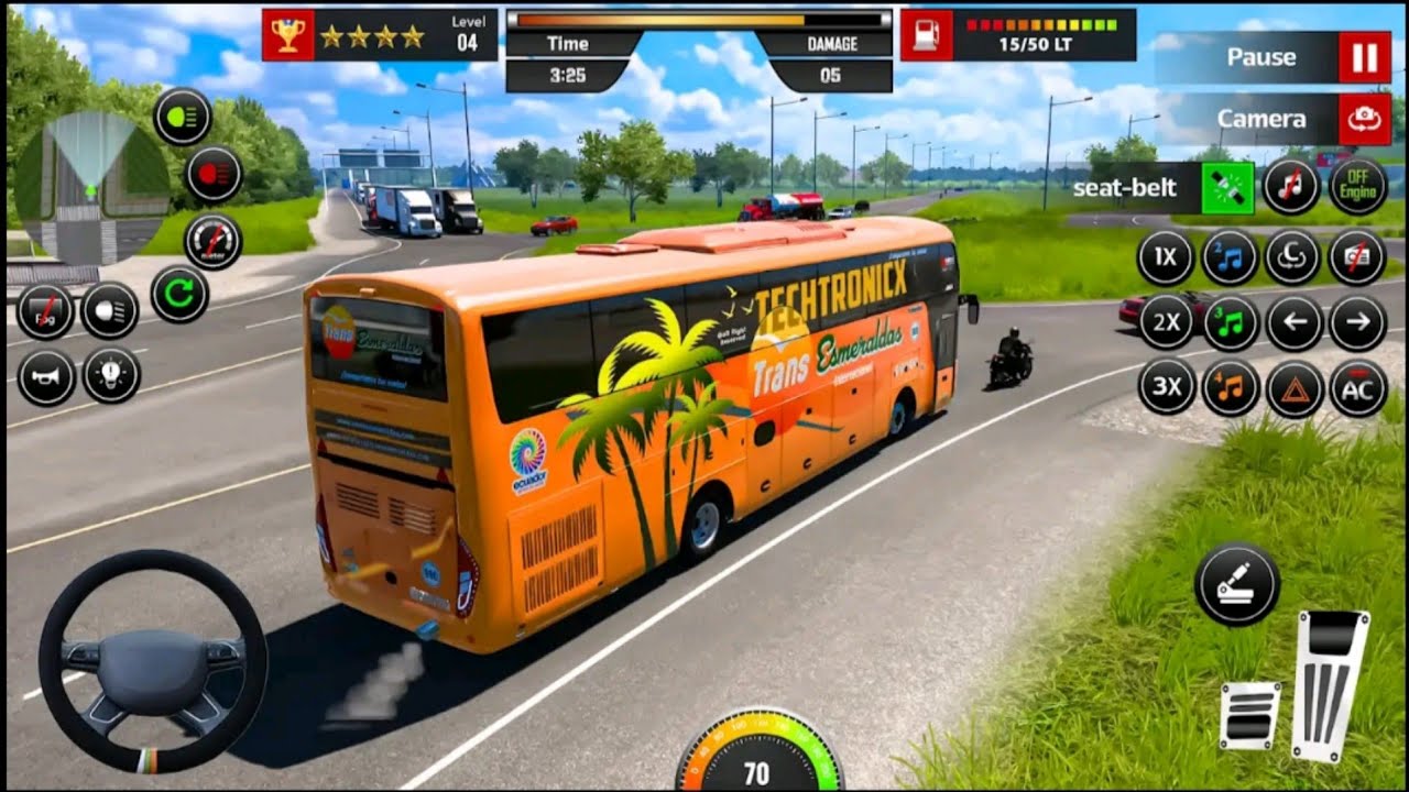 Bus simulator Indonesia game 3D game 🎮 unloading the truck vehicle 3D game Android gameplay 