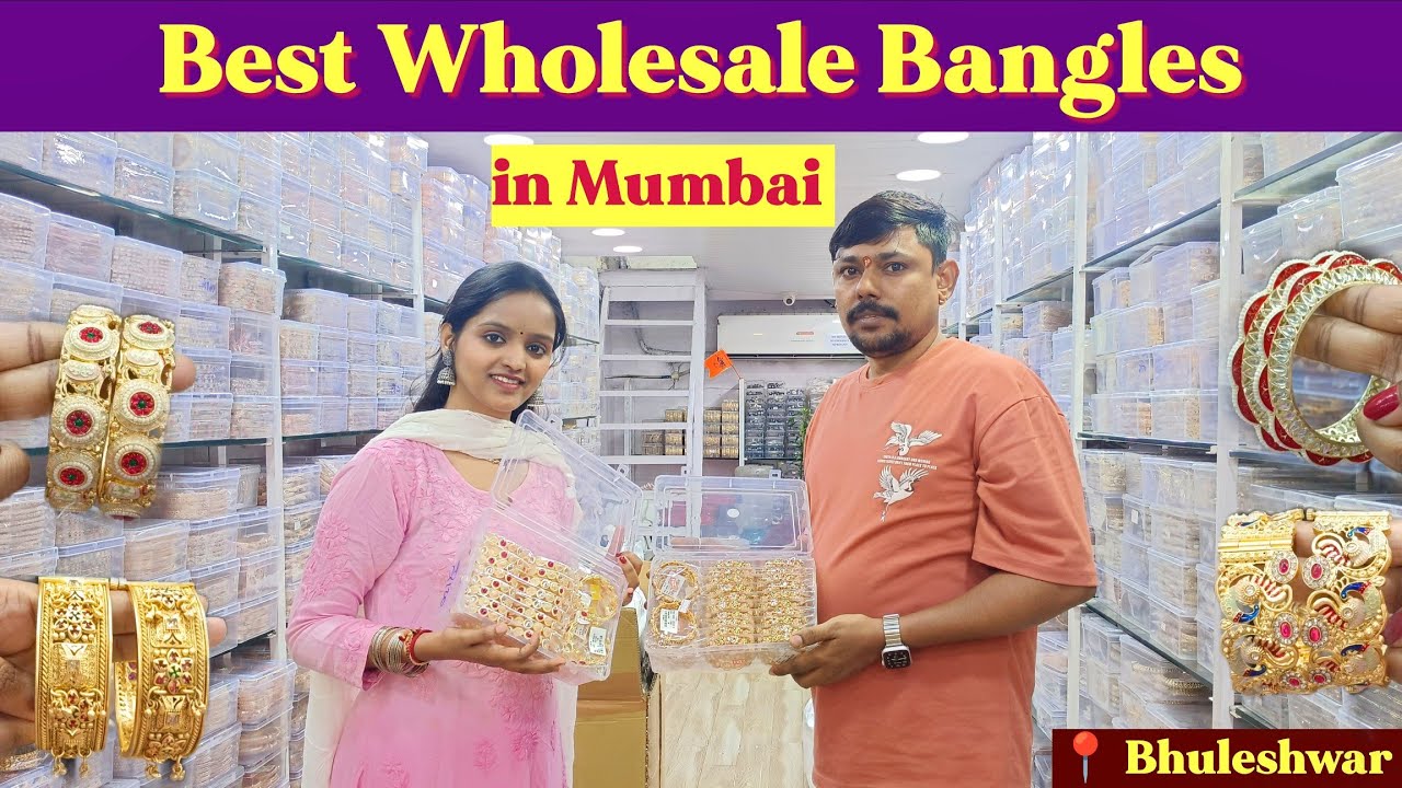 Hidden Wholesale Bangles Market in Mumbai 😍 | Kum Kum Bangles Bhuleshwar