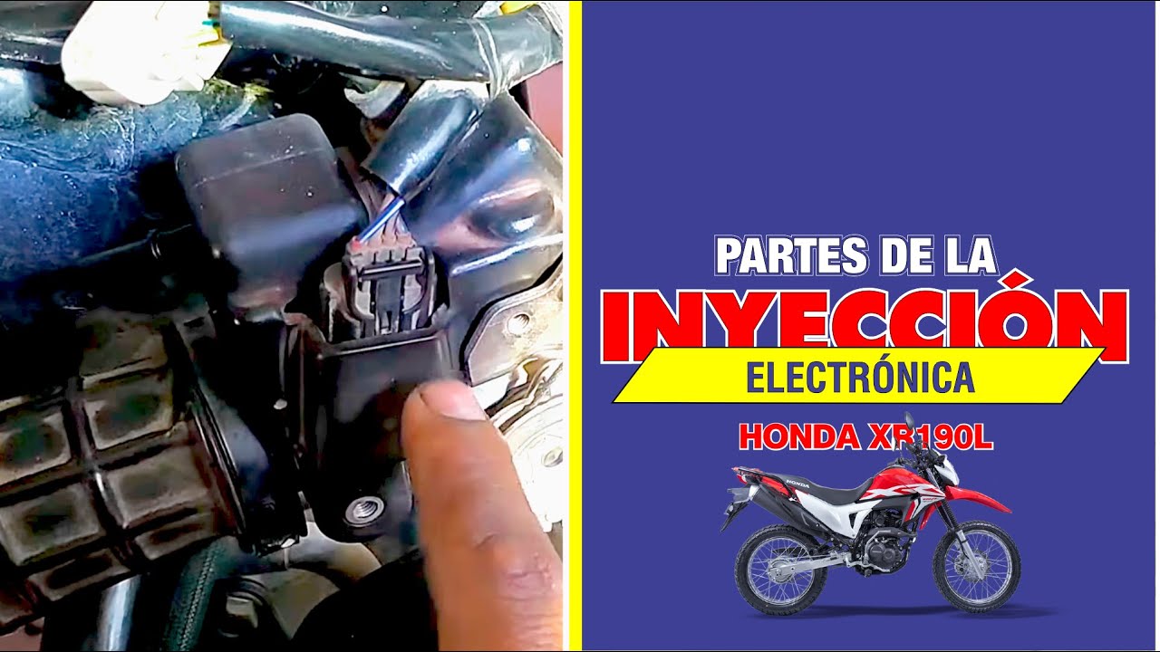 Partes importantes del sistema de inyección electrónica de la moto Honda XR190L