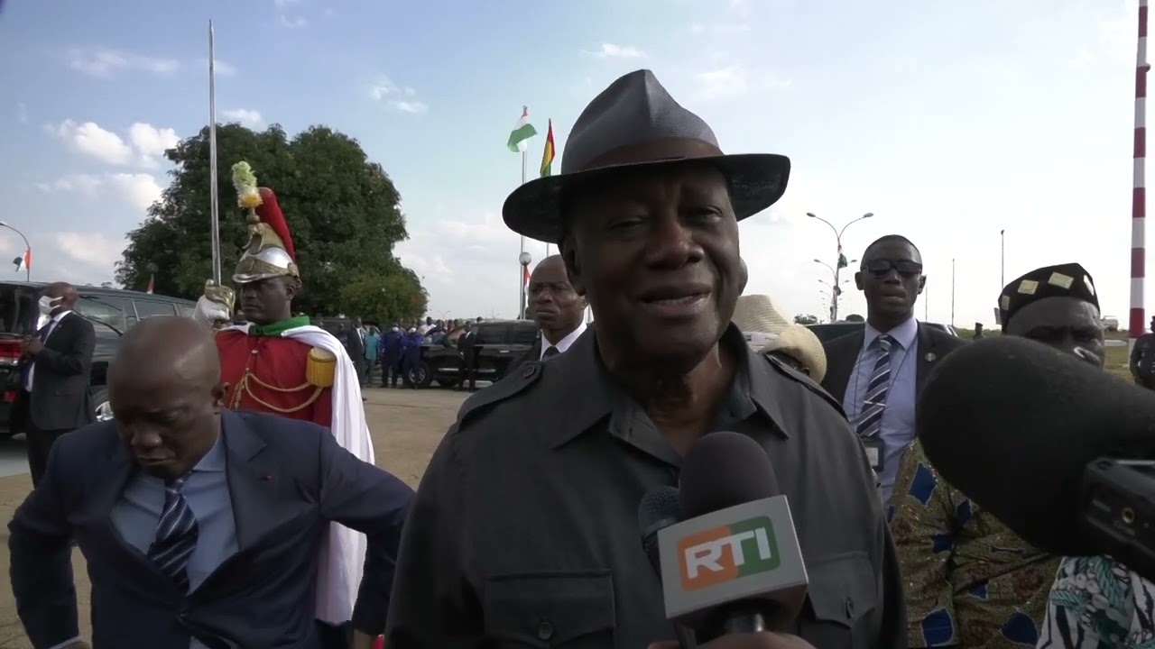 AN 62 de l'indépendance : Arrivée des présidents Alassane Ouattara, Georges Weah et Umaro Sissoco E.