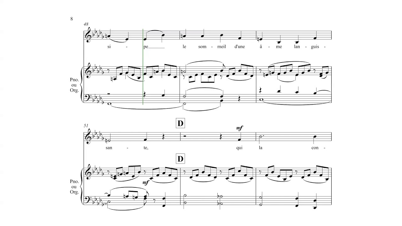 Alto - Cantique de Jean Racine, G. Fauré