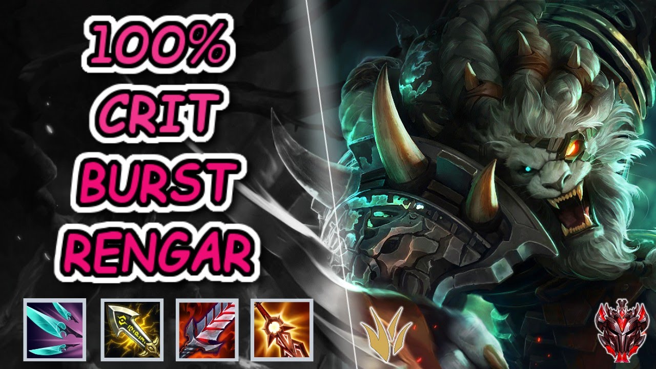100% CRIT S+ RENGAR ONE BURST BUILD | WILD RIFT RENGAR GAMEPLAY