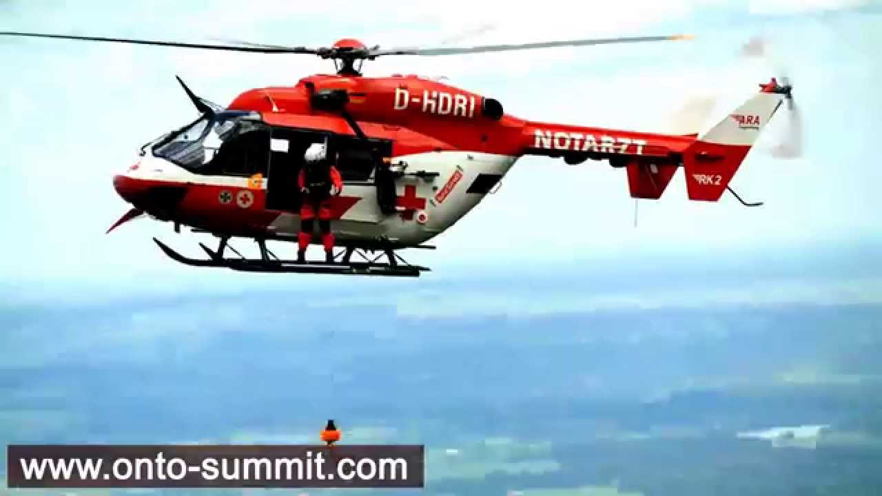 Tegelberg Rescued with a helicopter / Rettung mit einem Helikopter