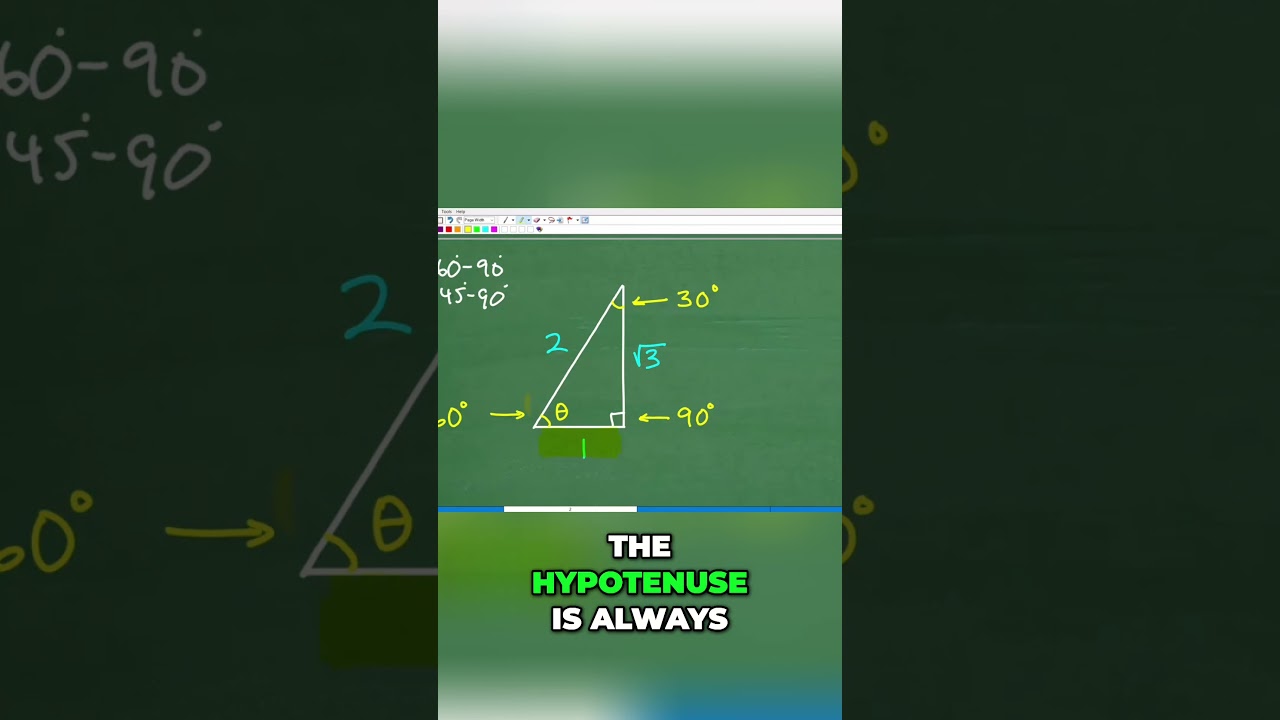 Master Special Right Triangles  30 60 90 deg & 45 45 90 deg #math #maths #geometry #trigonometry