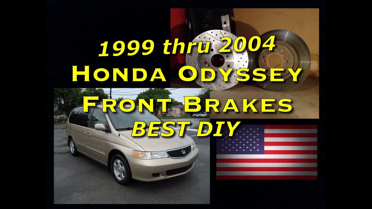 Honda Odyssey 99 - 04 Front Brake Pads and Rotor Replacement - Bundys Garage