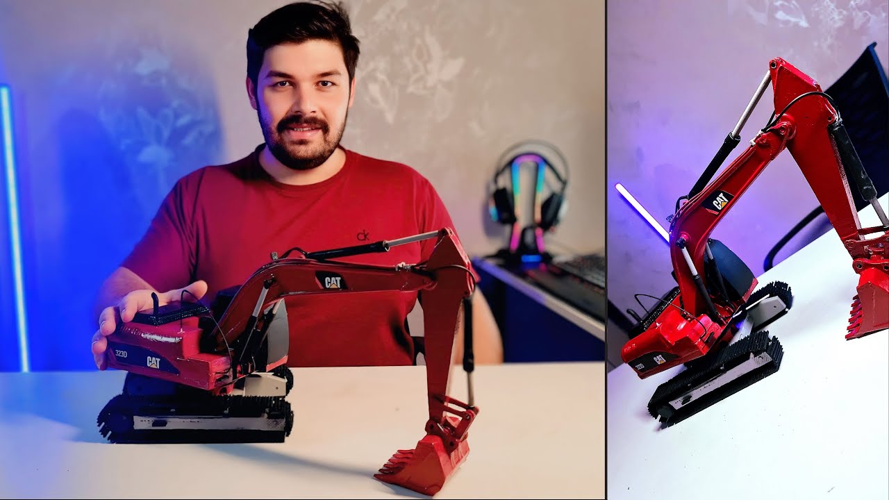 3D Yazıcıyla Ekskavat&ouml;r Yaptım! (CAT 323D SA)
