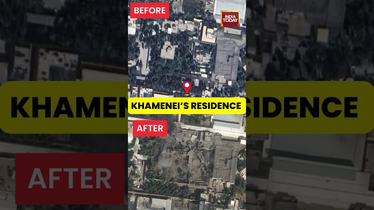 Iran Israel News: Before & After Satellite Visuals Of Iran&rsquo;s Supreme Leader Khamenei&rsquo;s Residence