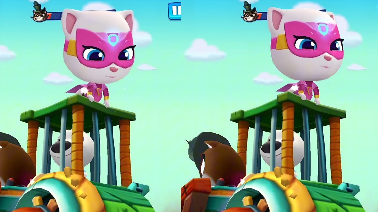 Talking Tom Hero Dash – Bosses Fight Vs Heroes | Defeat All Raccoons in Super World Suits Challenge