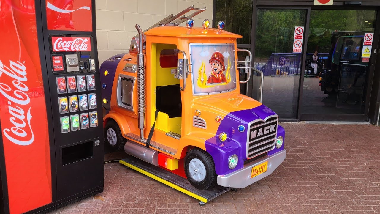 Ital-Resina Mack's Fire Truck Contactless Operated Kiddie Ride