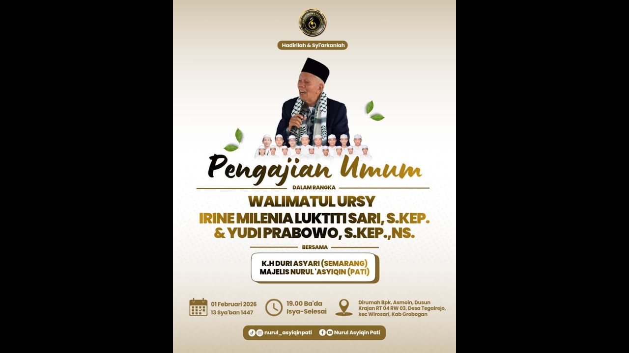 🔴LIVE STREAMING || PENGAJIAN UMUM || WEDING PARTY IRINE & YUDI | S3 PRO AUDIO | SJR HD LIVE GARJO