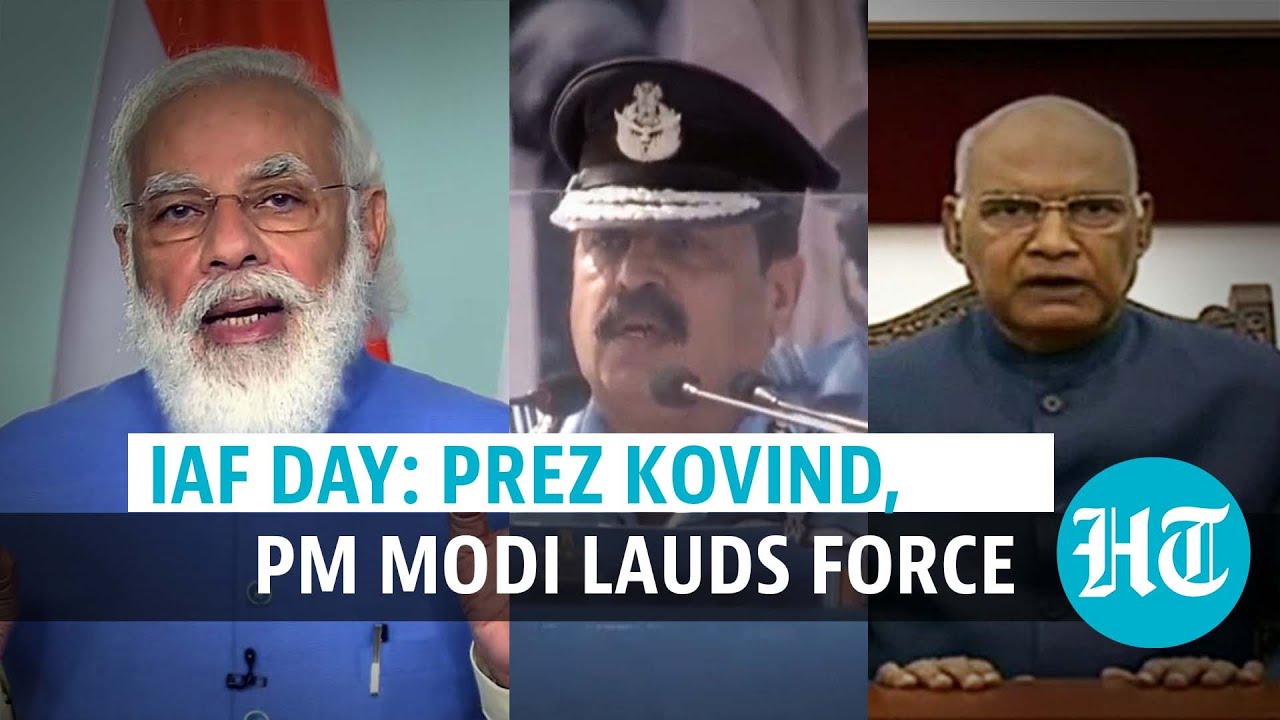 Air Force Day: Watch what President Kovind, PM Modi & IAF Chief Bhadauria said