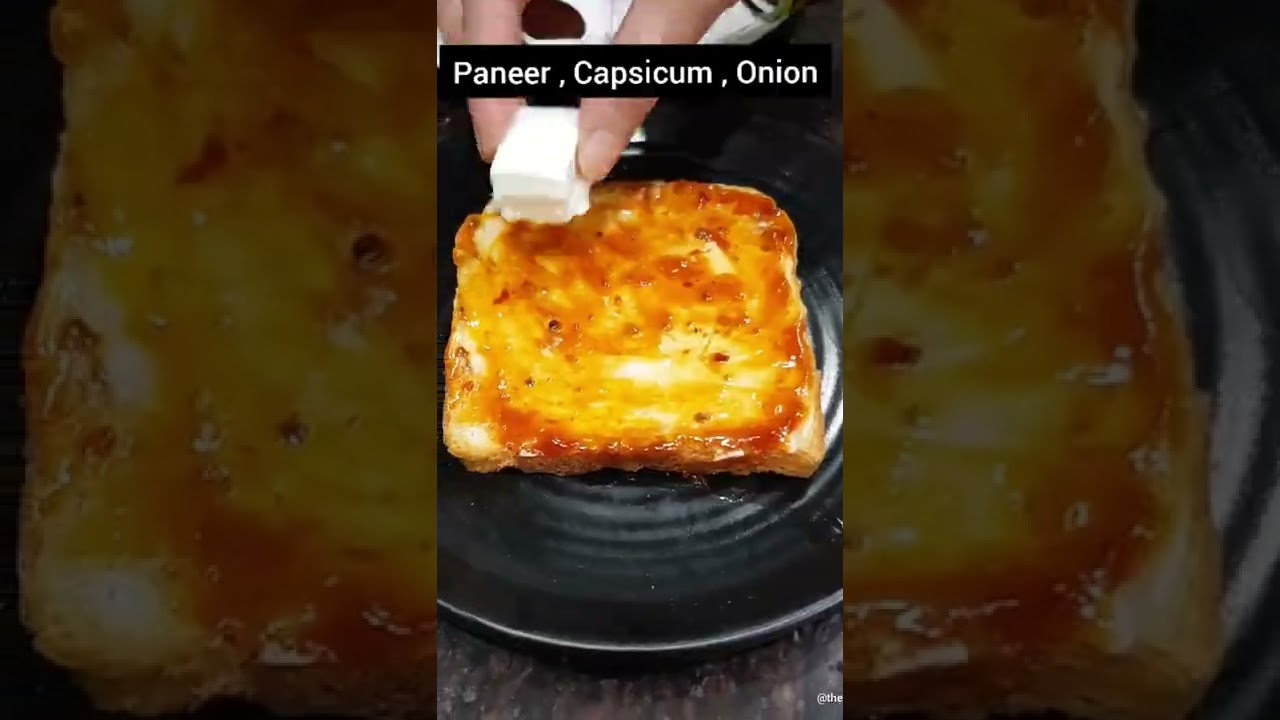 Open Paneer Toast l Unique Sandwich Recipe #shorts #trending #streetfood
