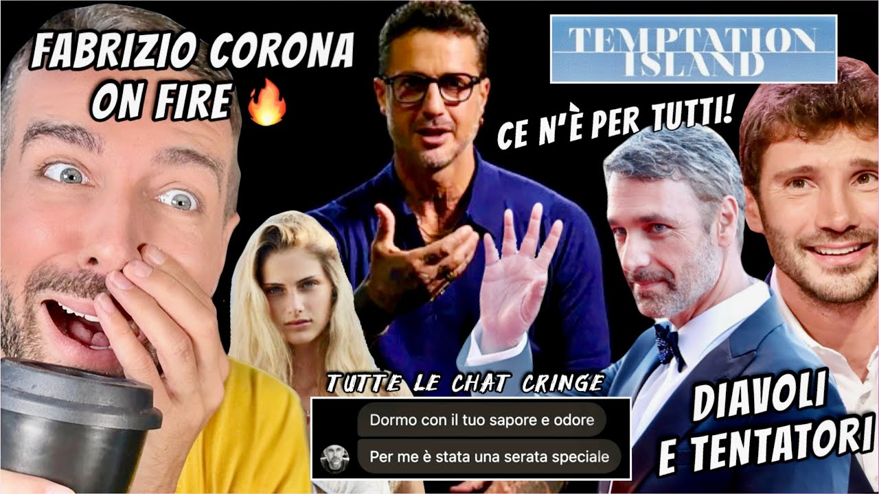 LE MEGA RIVELAZIONI DI FABRIZIO CORONA SU TEMPTATION ISLAND, RAOUL BOVA e TUTTI GLI ALTRI VIP🥤