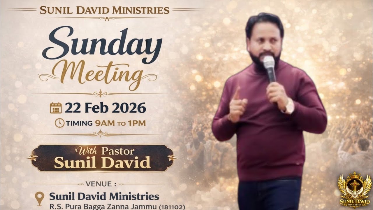 ✨𝐆𝐄𝐓 𝐑𝐄𝐀𝐃𝐘 𝐅𝐎𝐑 𝐓𝐇𝐄 𝐒𝐔𝐍𝐃𝐀𝐘 𝐒𝐄𝐑𝐕𝐈𝐂𝐄 𝐀𝐓 ''𝐒𝐔𝐍𝐈𝐋 𝐃𝐀𝐕𝐈𝐃 𝐌𝐈𝐍𝐈𝐒𝐓𝐑𝐈𝐄𝐒''(𝟐𝟐-𝟎𝟐-𝟐𝟎𝟐𝟔)✨