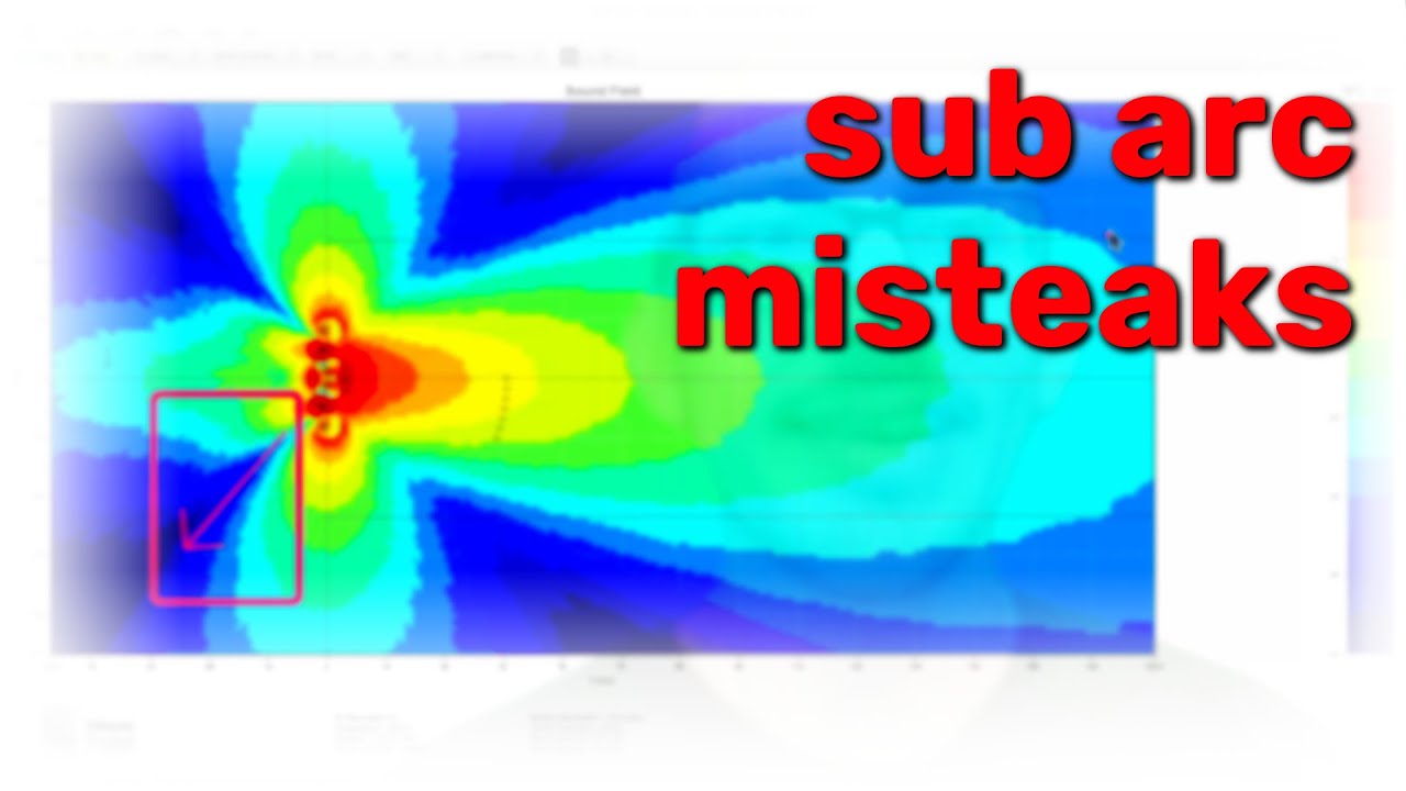 Mistakes with a delayed horizontal subwoofer array