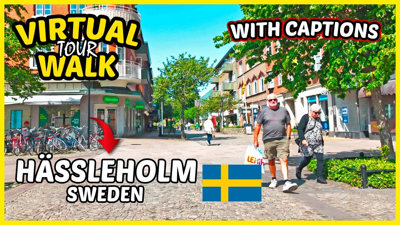 HÄSSLEHOLM, SWEDEN 🇸🇪 | HÄSSLEHOLM CITY CENTER WALK | Hässleholm Sweden Walking Tour