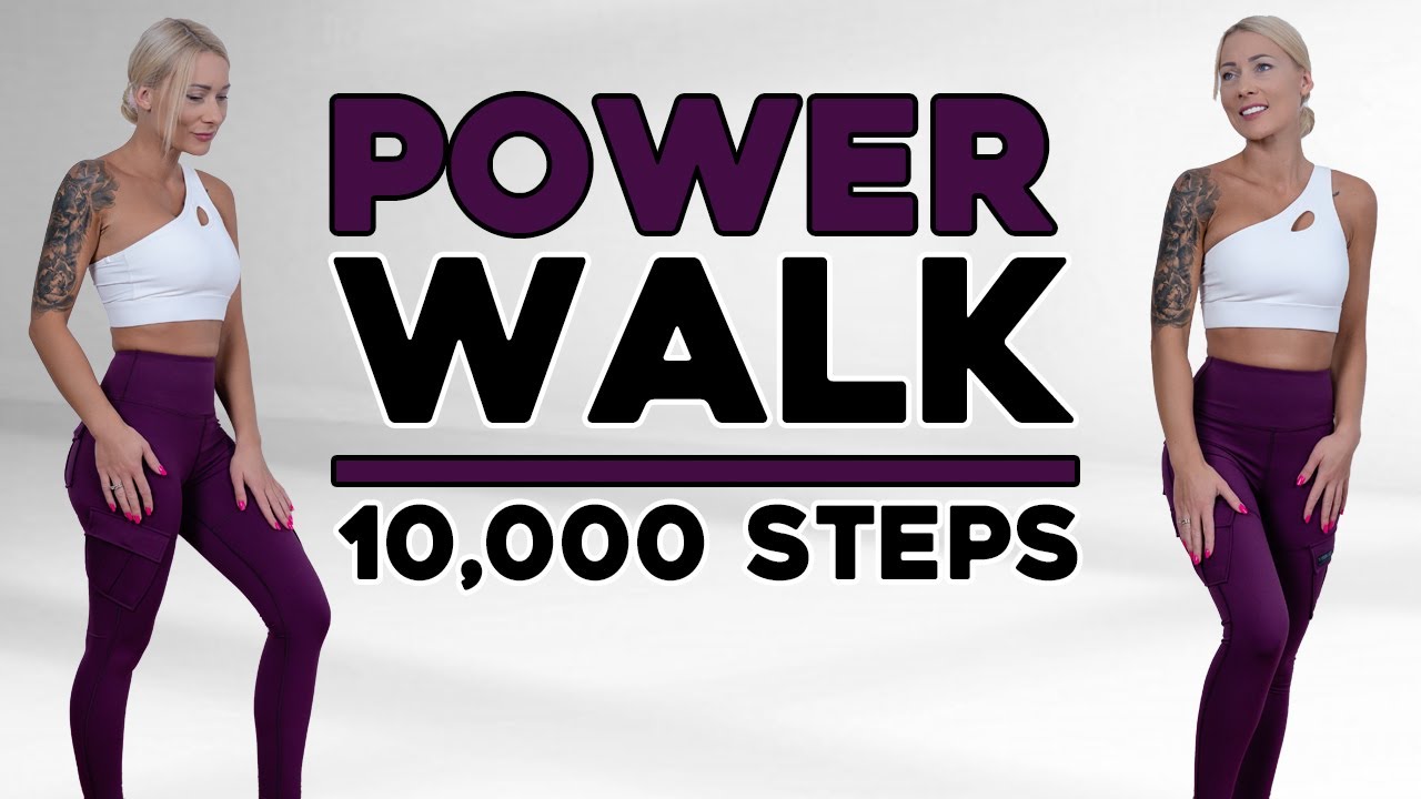 4 Mile Power Walk | At Home Workouts  | 10000 Steps | Walk at Home Knee Friendly