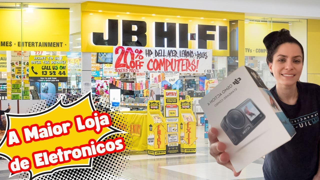 Visitamos a MAIOR LOJA DE ELETRÔNICOS da Austrália! | JB Hi-Fi Tour 🇦🇺