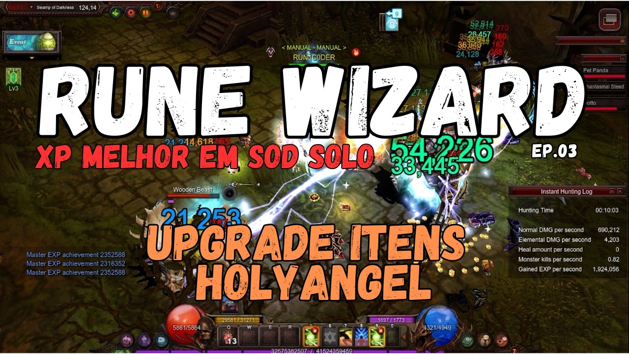 Upgrade de itens para Holyangel - Saga da Rune Wizard | Ep. 03 | Mu Online Season 20.2