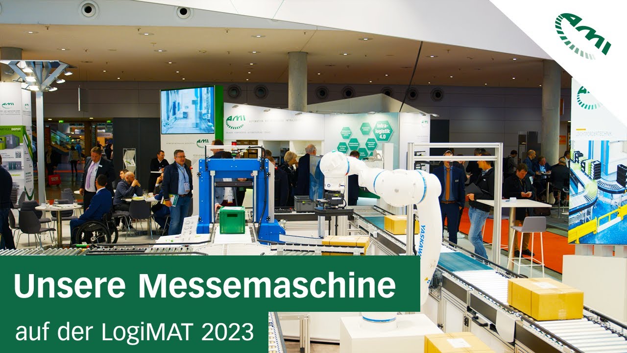 Unsere Messemaschine auf der LogiMAT // AMI Lager- und F&ouml;rdertechnik