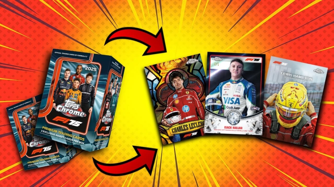 RIPPING 4 BOXES!! 2025 Topps Chrome F1 Blaster Box Opening
