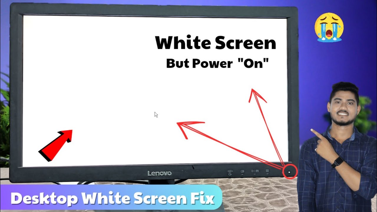 How To Fix Desktop White Screen Problem 2025 | Monitor White Screen Windows 10/11