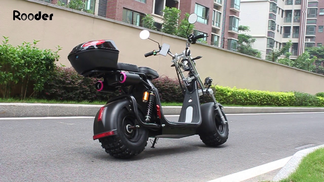 Citycoco electric scooter with off road tires