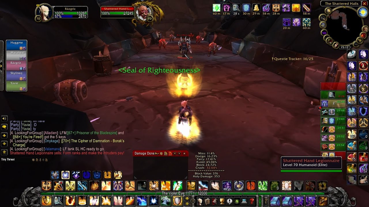 TBC Classic Shattered Halls Prot paladin Pov