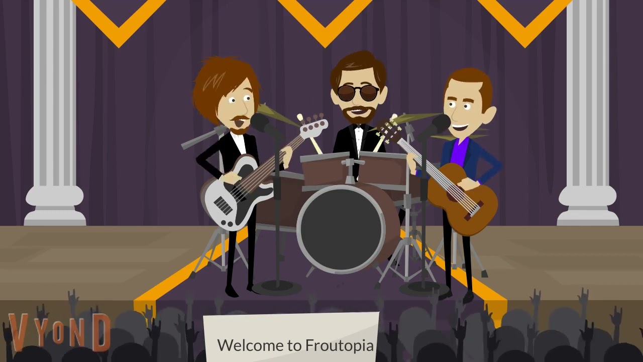 The Beatles go to Froutopia for an vacation