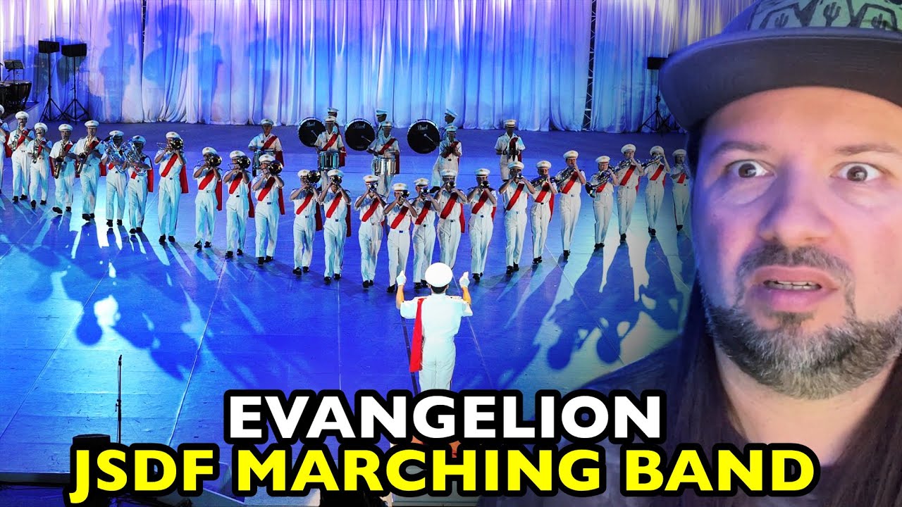 EVANGELION Anime Song JSDF Marching Festival | REACTION