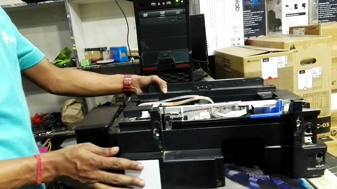 EPSON L565 paper jam red light problem solution