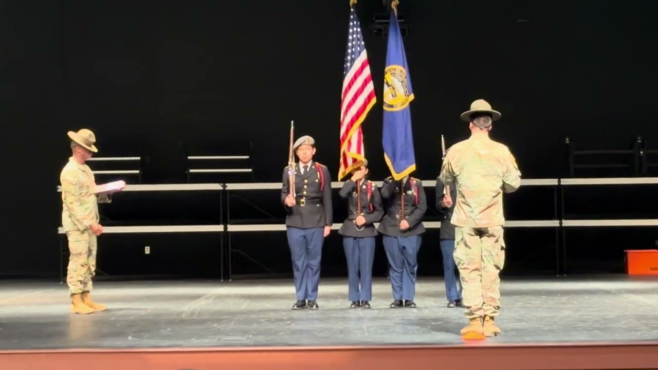 Benson JROTC JV Color Guard. Smith Cotton Drill Meet 2026 