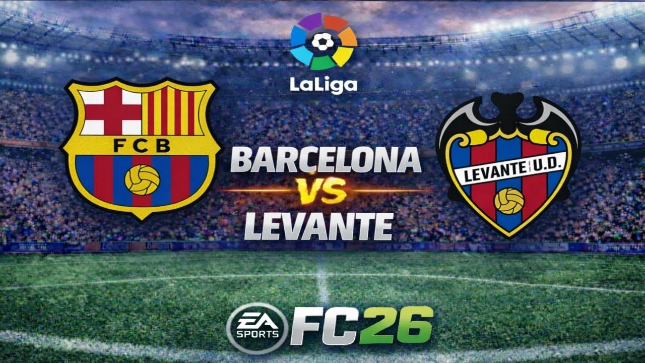 برشلونة vs ليفانتي | La Liga 🔥🇪🇸 | EA Sports FC 26 PS5