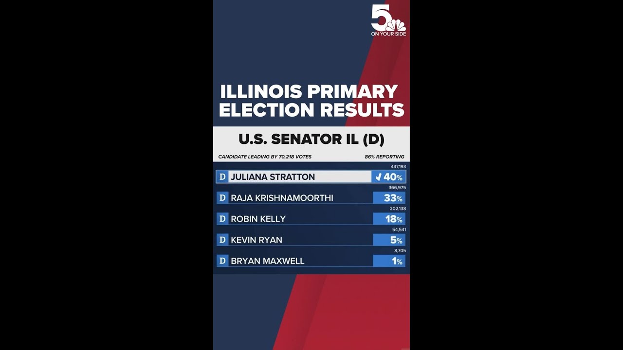 Illinois Lt. Gov. Stratton wins Senate Democratic primary