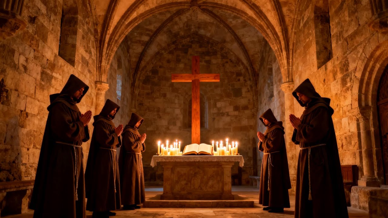 Gregorian Chant for Calm Night Meditation & Restful Sleep | Sacred Prayer Voices