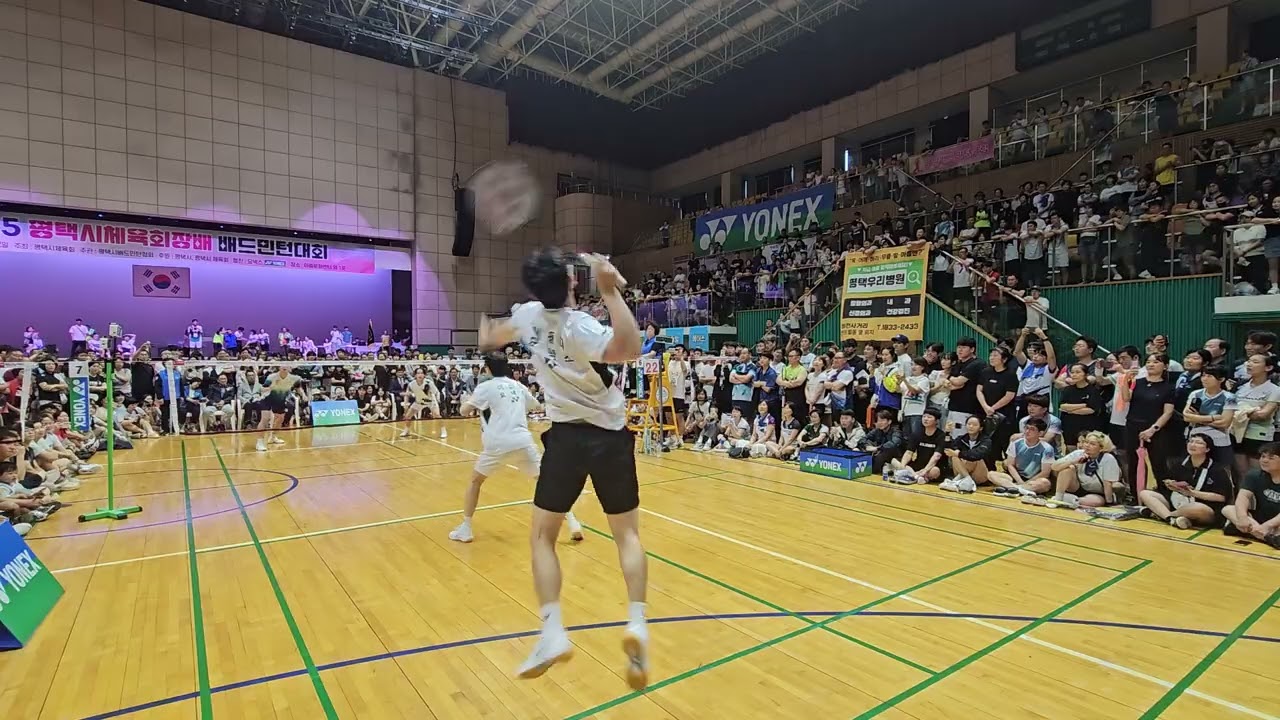 평택시 체육회장기 팀 요넥스 시범경기 - 이용대 이선진 VS 이상민 김동욱 (저는 성공한 와플이에요♡)