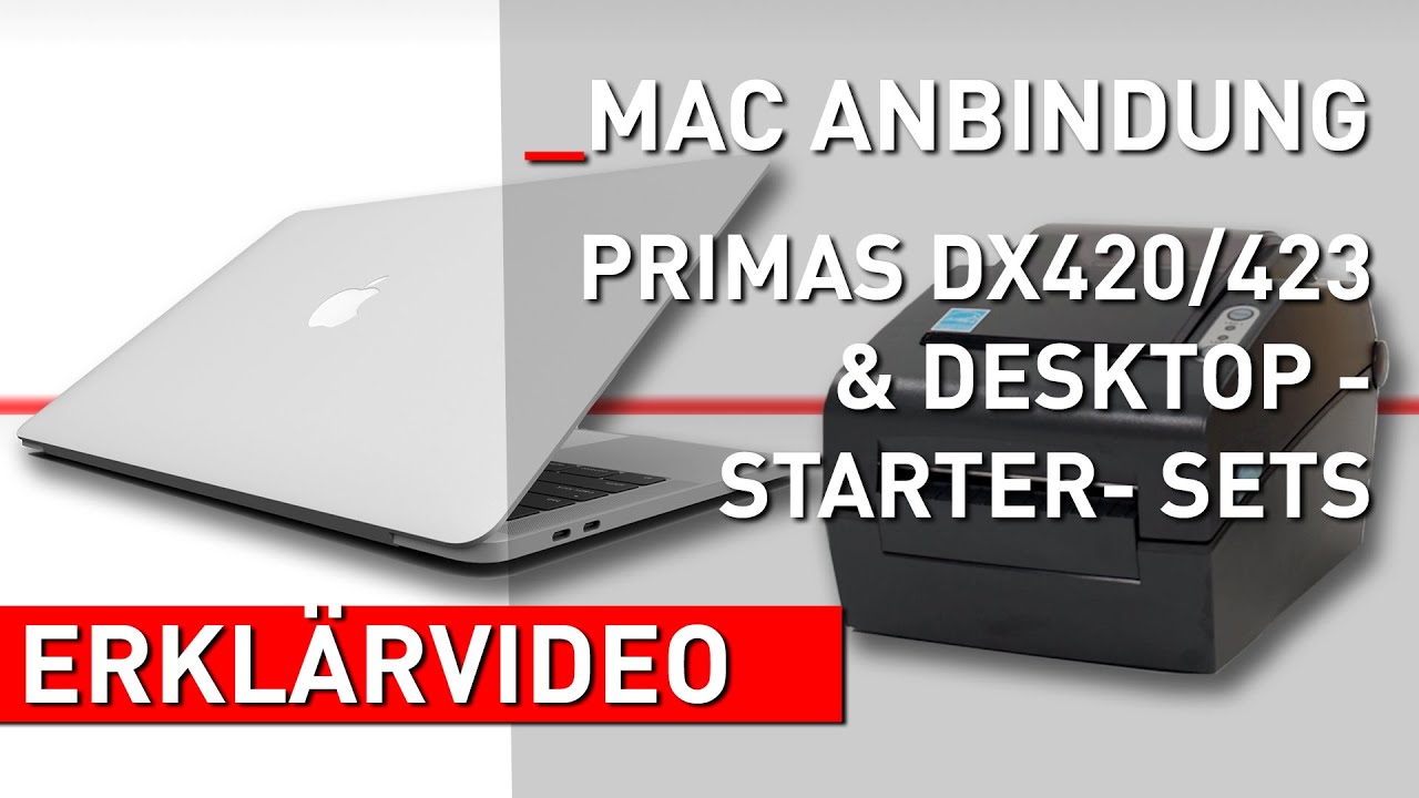 Primas DX420-Etikettendrucker – Installation auf Mac-Betriebssystem | Mediaform Shop [Erklärvideo]