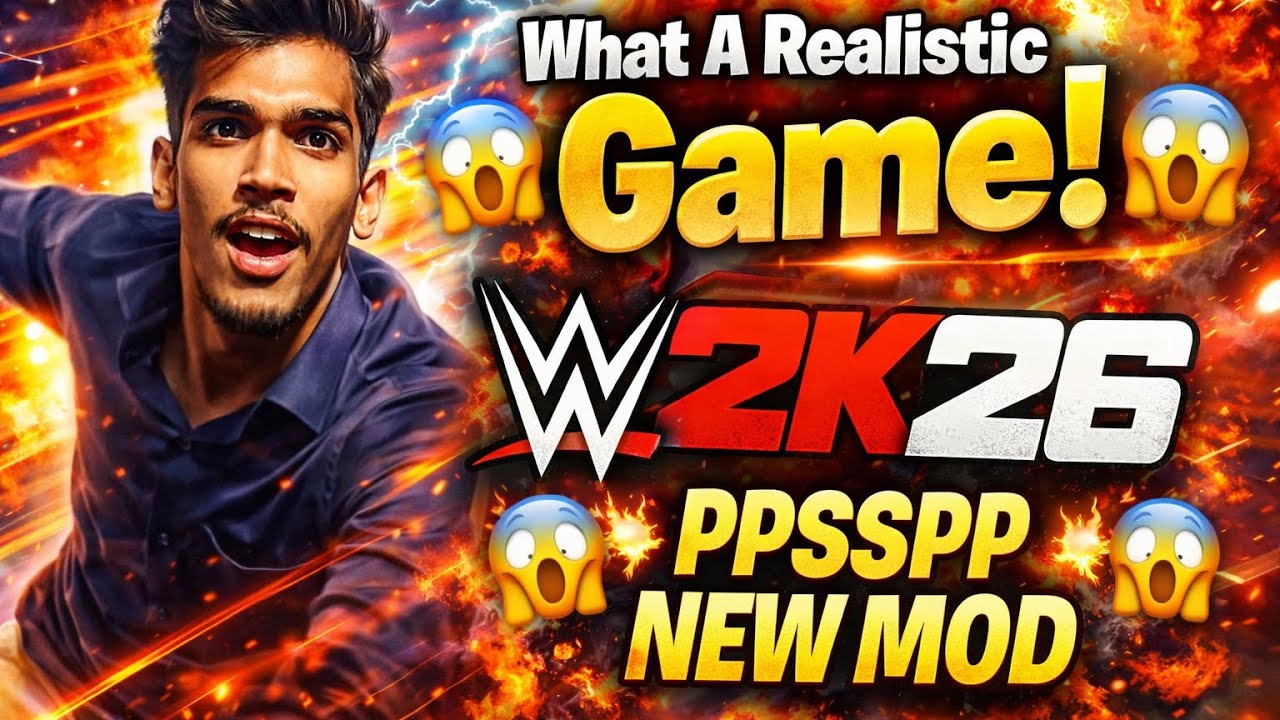 WWE 2K26 PPSSPP NEW MOD | What A Realistic Game | @RudraXOp04 