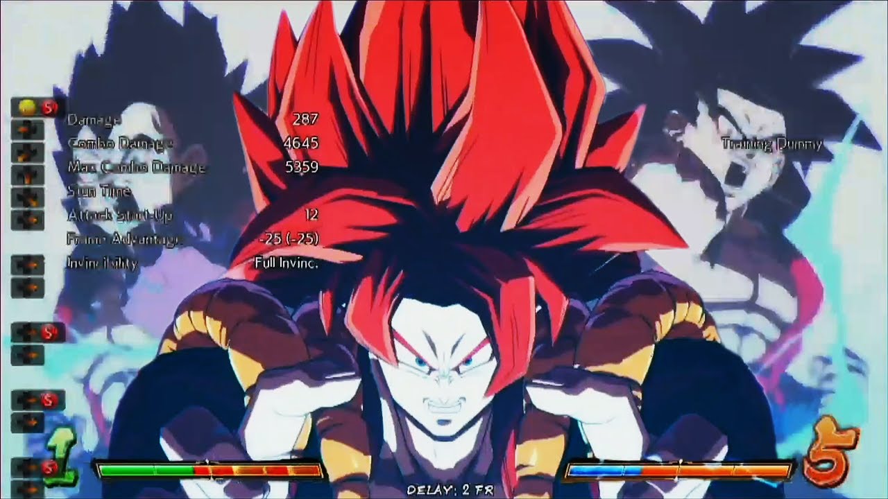 Dragon Ball FighterZ - SSJ4 Gogeta Complete Moveset Gameplay DLC