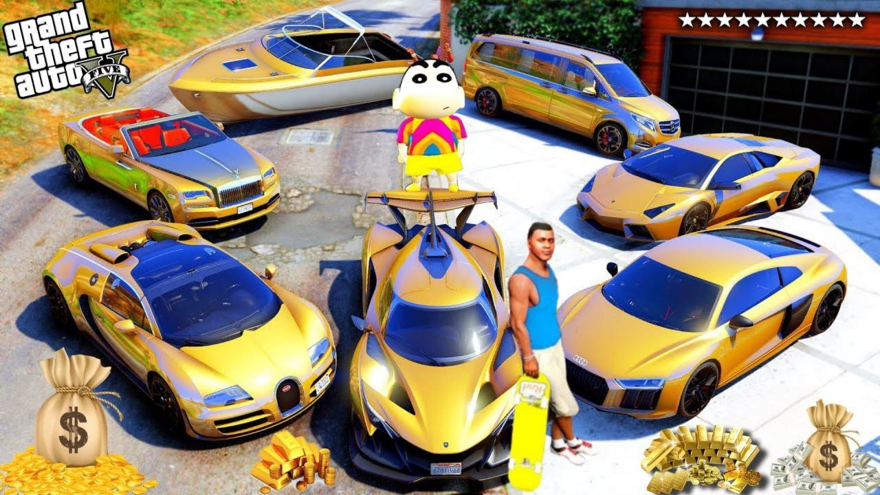 FRANKLIN TOUCH ANYTHING BECOME GOLD || EVERYTHING IS FREE IN GTA 5