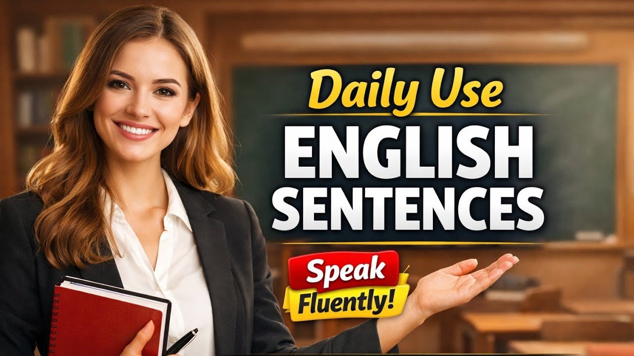 🔥English बोलना सीखें | Daily Use English Sentences | English Speaking Practice | Hindi to English