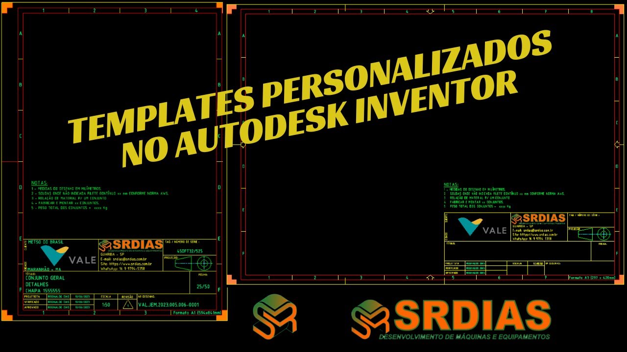 Criação de Template e Legendas personalizada no Autodesk Inventor - com layout padrão do AutoCAD